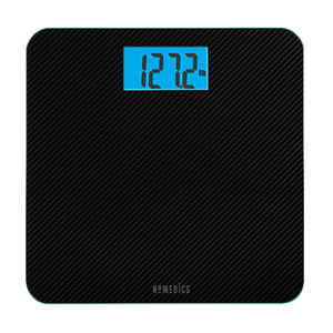 Carbon Fiber Glass Digital Bathroom Scale Black